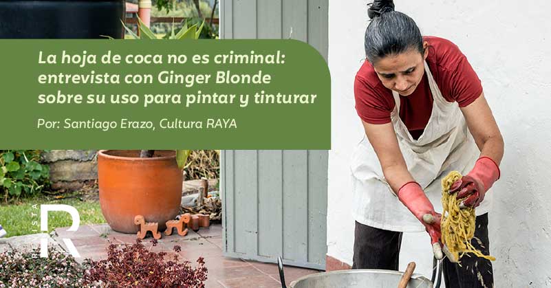 La hoja de coca no es criminal: entrevista con Ginger Blonde sobre su uso para pintar y tinturar