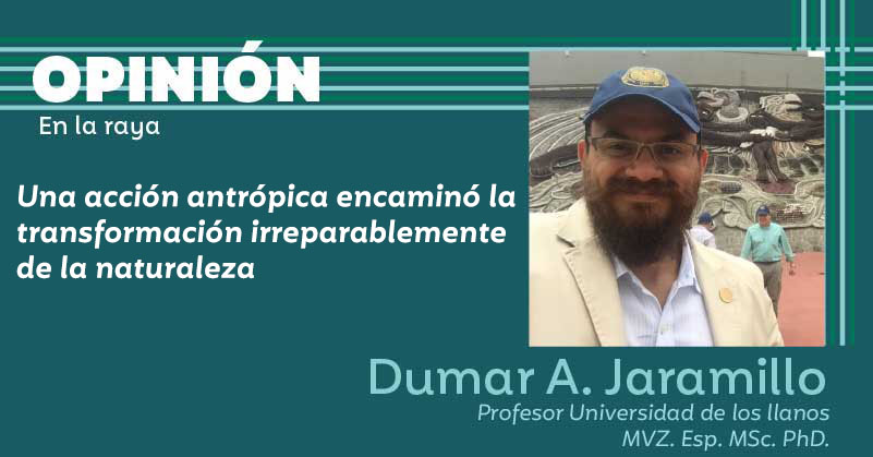 Una acción antrópica encaminó la transformación irreparablemente de la naturaleza