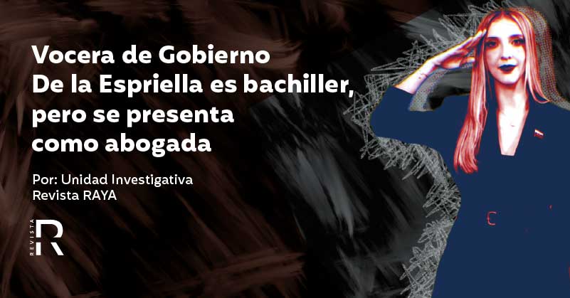 Vocera de Gobierno De la Espriella es bachiller, pero se presenta como abogada