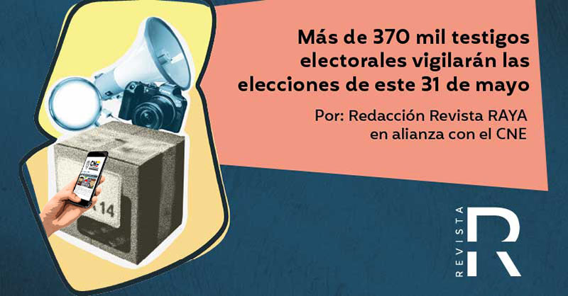 Más de 370 mil testigos electorales vigilarán las elecciones de este 31 de mayo