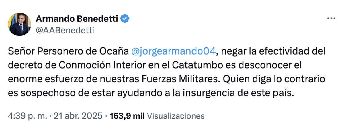 trino benedetti catatumbo