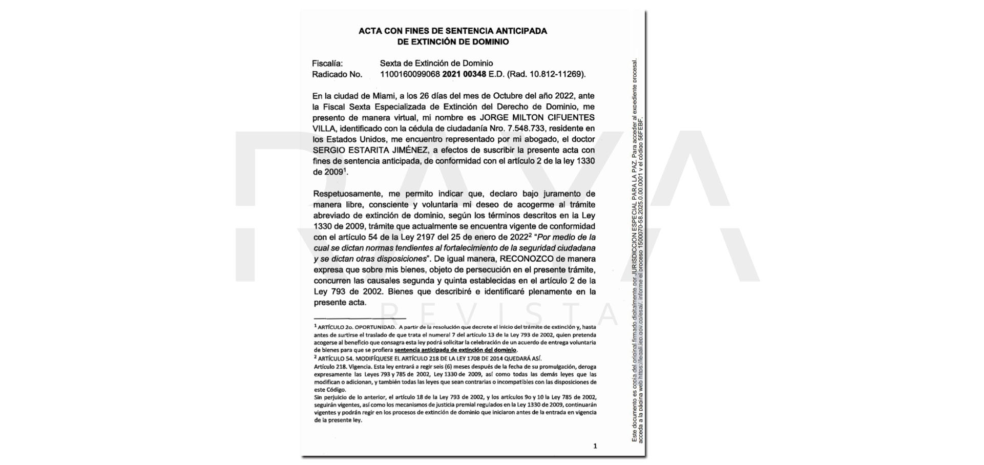 facsimil narco 16