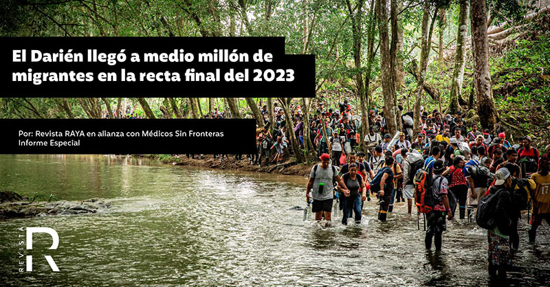 El Darién llegó a medio millón de migrantes en la recta final del 2023 