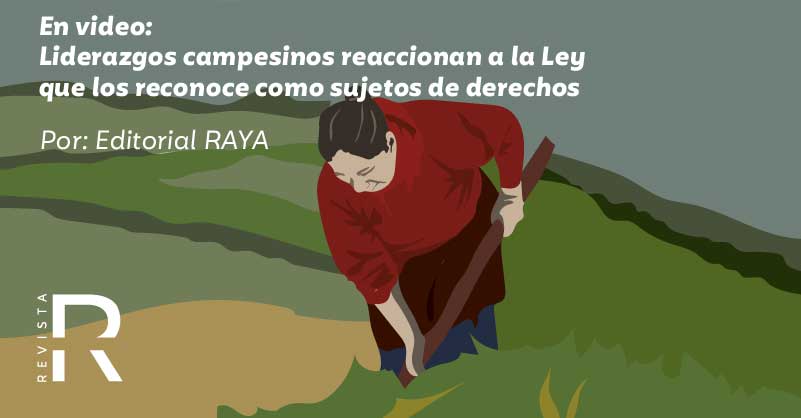 En video: Liderazgos campesinos reaccionan a la ley que los reconoce como sujetos de derechos