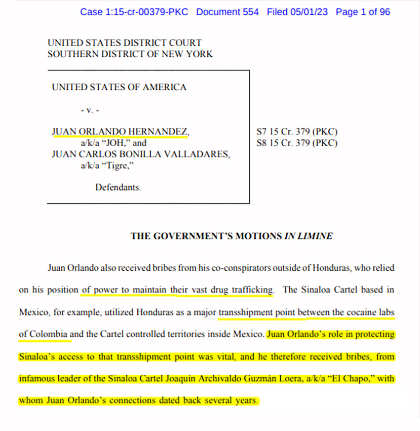 PresidenteHondurasIndultadoTrump